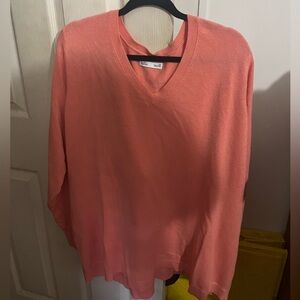 Croft & Barrow Coral V-Neck Sweater